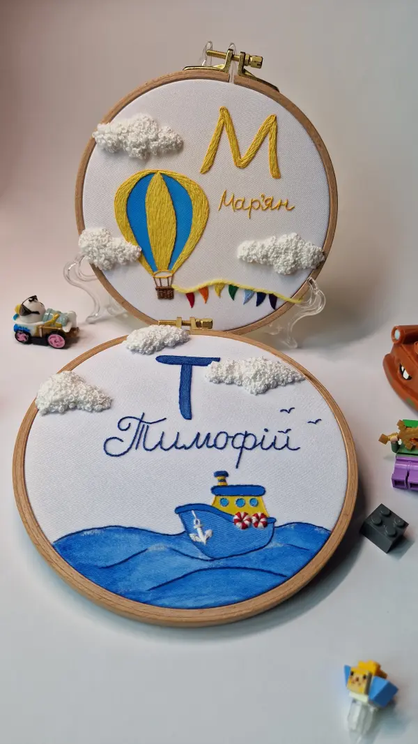 Вишивка ручної роботи Іменні вишивки для братів